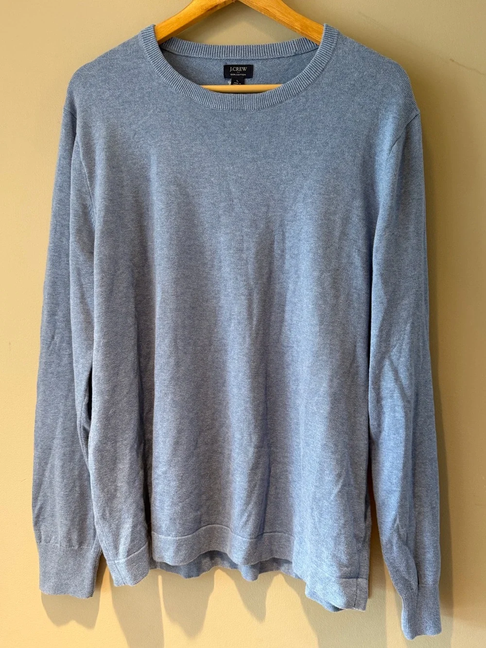 J. Crew Men's Crewneck Sweater in Light Blue size Large NWT